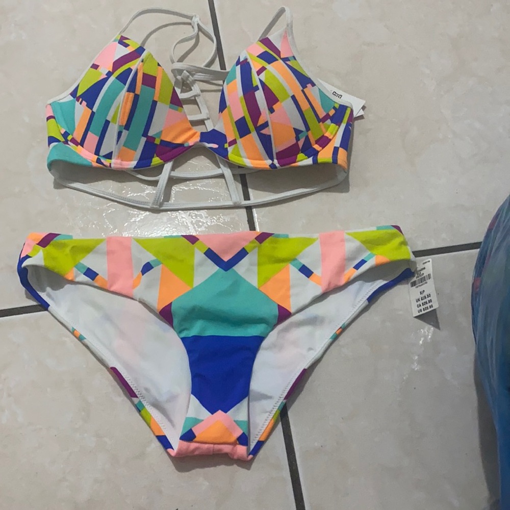 COPY - PINK colorful bathing suit
